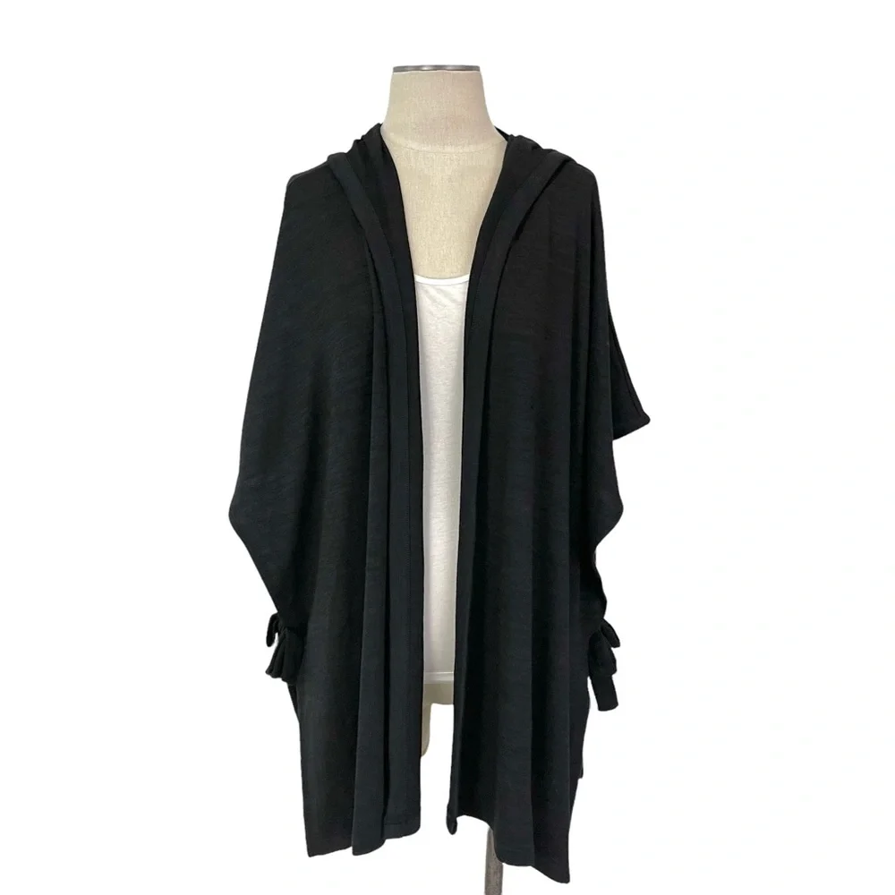 Gap- Spunsoft Black Marl Open Cardigan Size S/M